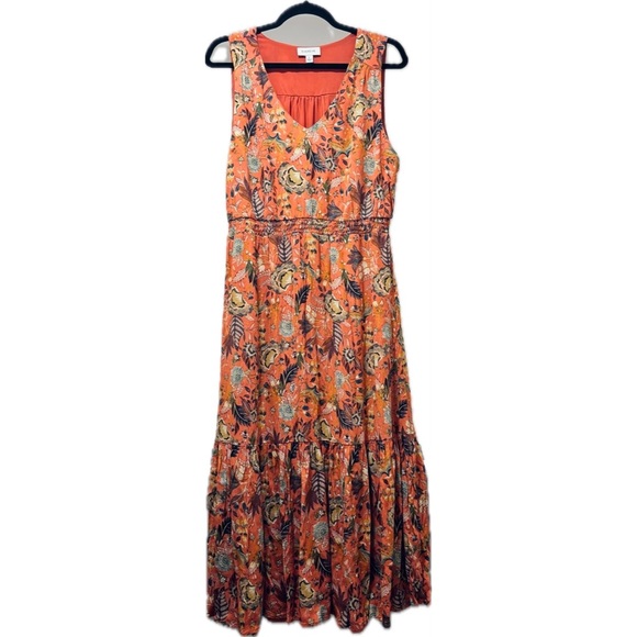 Evereve Dresses & Skirts - Evereve Women’s Dress Long Sleeveless pockets Floral Print Size Large